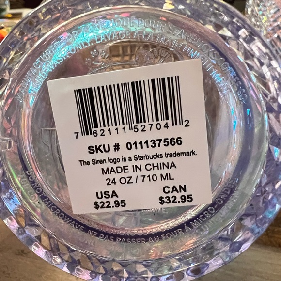 Starbucks Iridescent Mermaid Scale 2022 Venti Tumbler Cold Cup with Straw, 24 Oz - Picture 2 of 2
